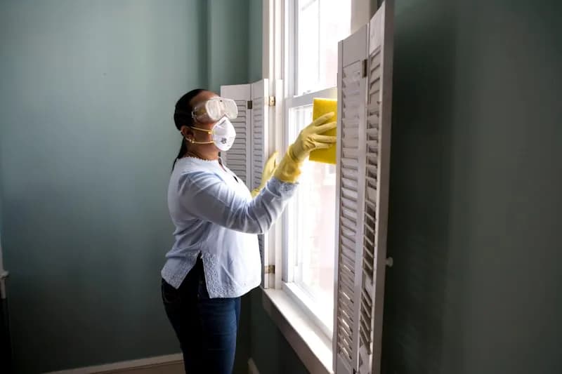 Gentle cleaner wiping home surfaces